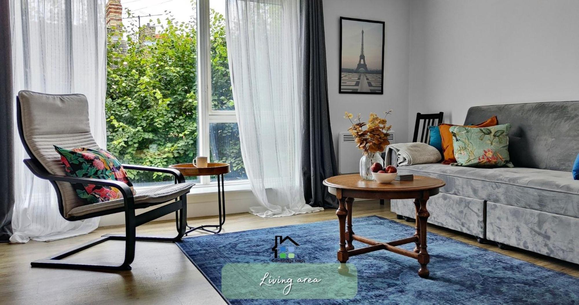 Cambridge Stays Riverside Apart Hotel With 2Br Flats At The City Centre-Parking-Balcony Eksteriør billede