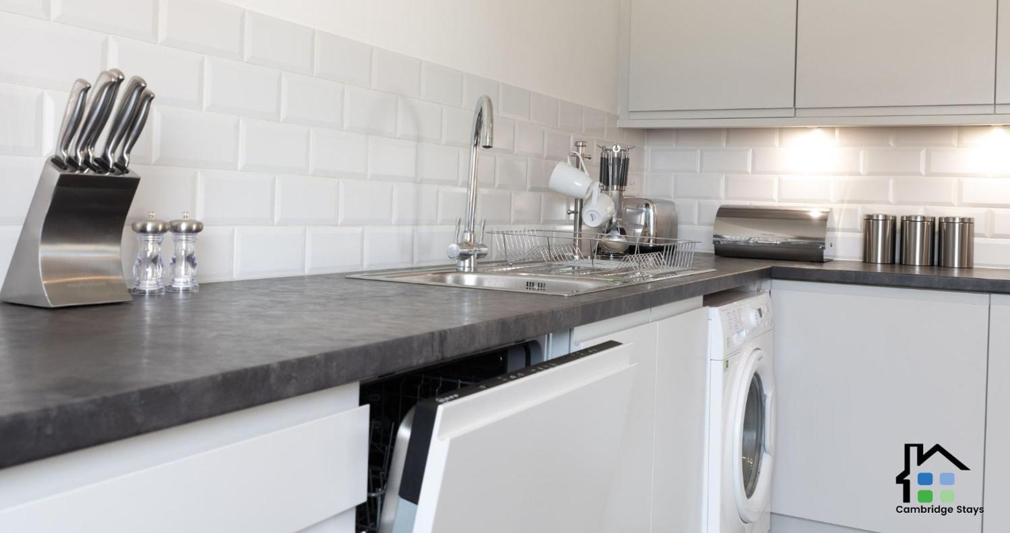 Cambridge Stays Riverside Apart Hotel With 2Br Flats At The City Centre-Parking-Balcony Værelse billede